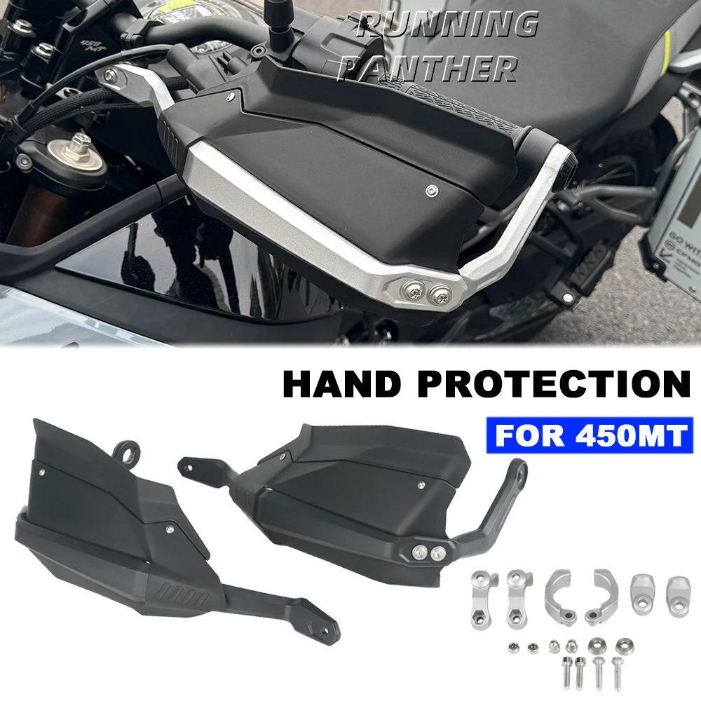 

Motorcycle Hand Guard Wind Deflector Handlebar Handguard Protector Brush Bar kit For CFMOTO 450MT 450 MT
