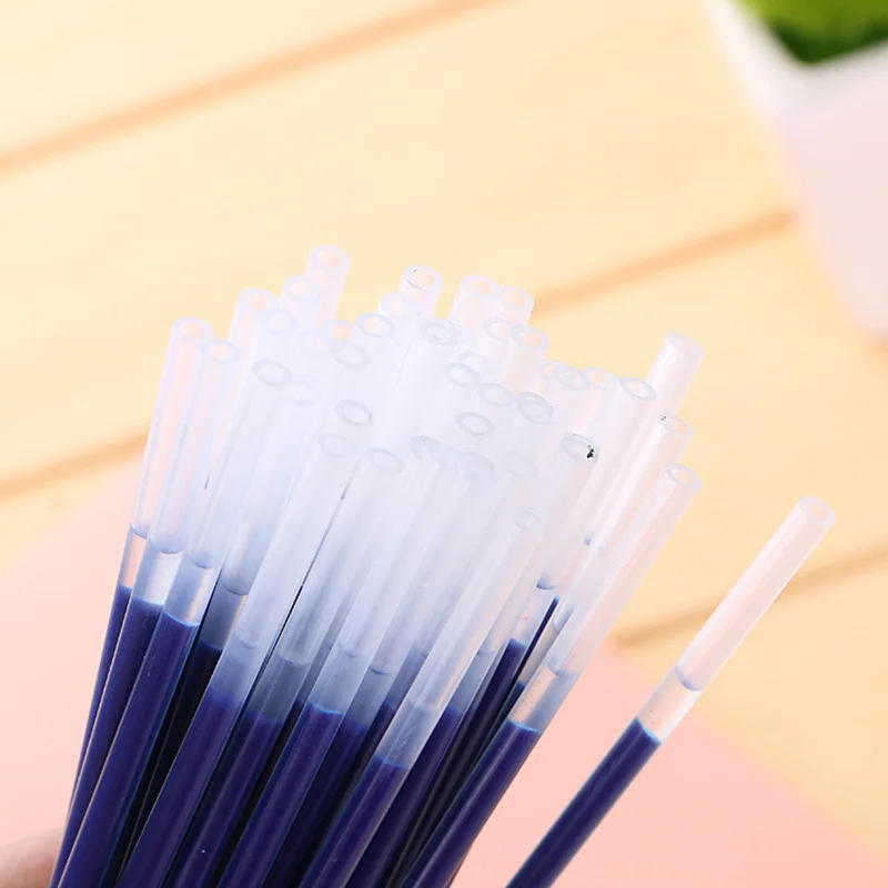 20 Stück/Set Gelstift-Nachfüllungen 0,5 mm Schwarz Blau Rot Tinten-Nachfüllung Schule Büro Schreibwaren Schreibzubehör – Detail 6