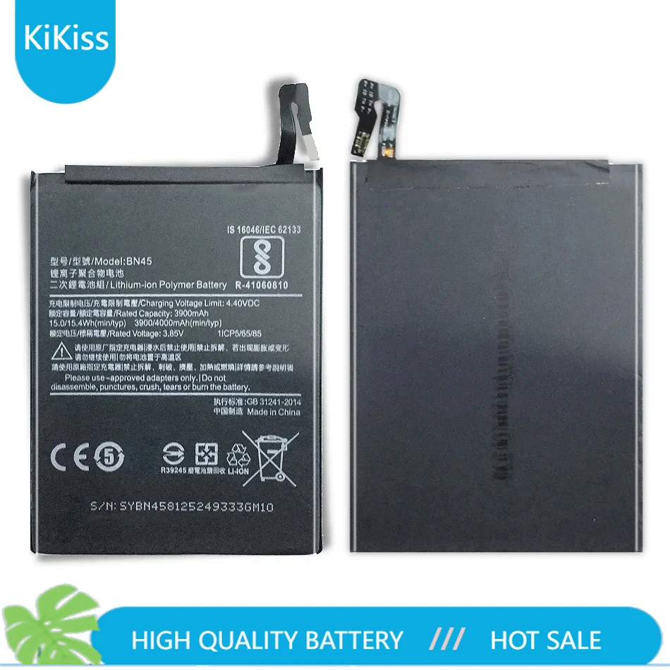 For Xiao mi BN45 4000mAh Battery For Xiaomi Redmi Note 5 Note5 BN 45 High Quality Phone Replacement Batteries Free Tools