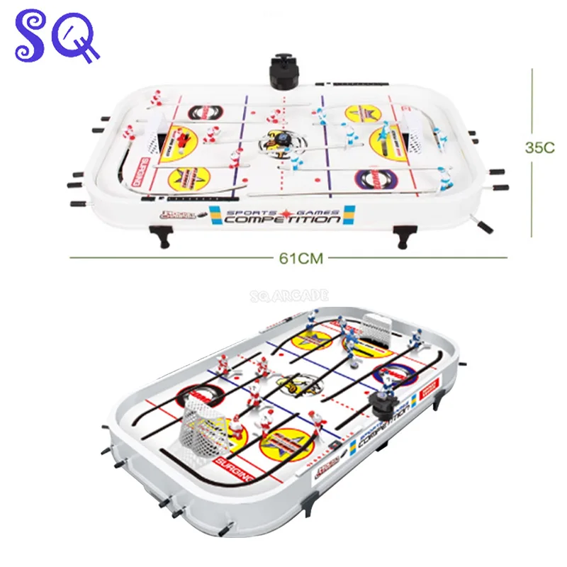 Mini Ice Hockey Table Game Console Desktop Decoration Arcade Game Suitable for Retro Games With music and manual scorer