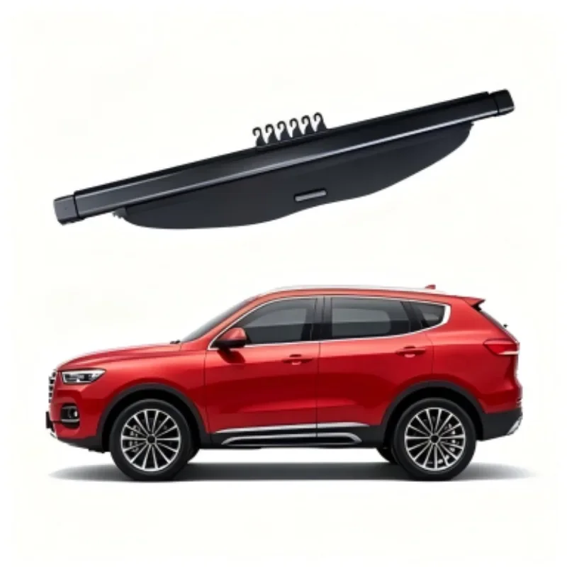 Cargo Cover Trunk Privacy Shade Rear Security Partition Anti-Theft Shield Retractable Organizer for Haval All-New H6 2017-2024