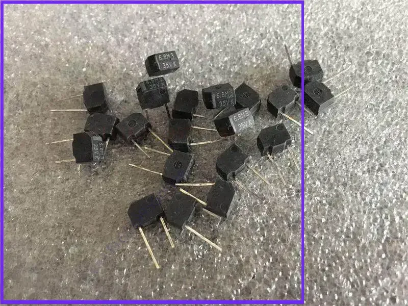 Tantalum Capacitor for Siemens S+M 35V 6.8uF TA-CAP DAC Through Hole Bakelite Case  100pcs