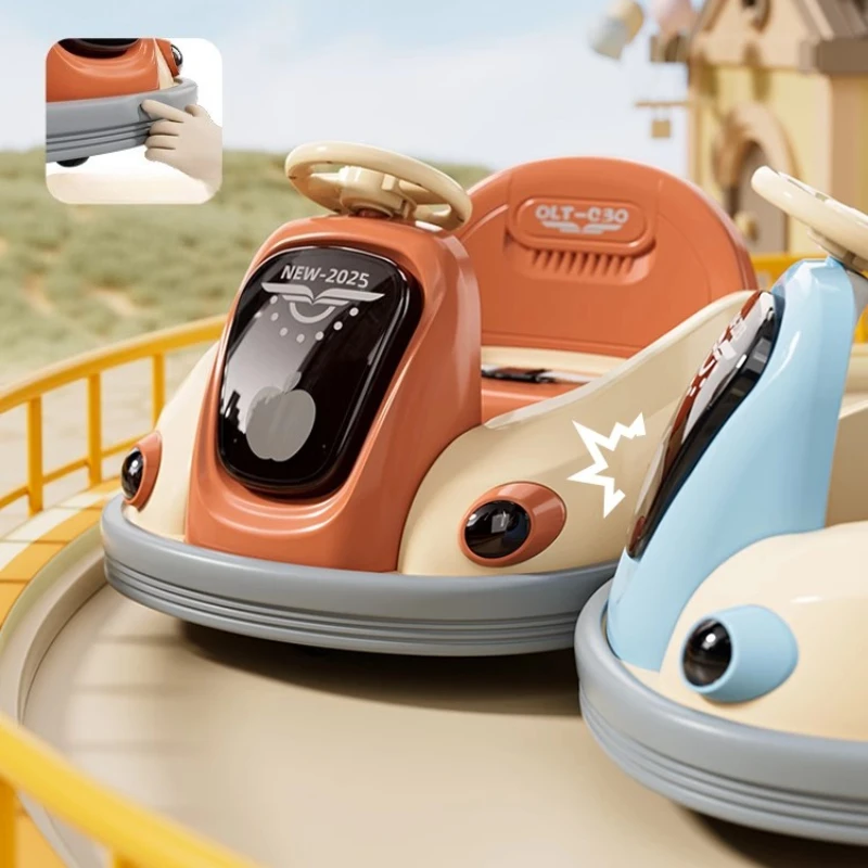 360 ° Voiture pare-chocs rotative pour enfants, bande Anti-Collision entièrement enveloppée, matériau écologique, batterie, télécommande, jouet de chargement