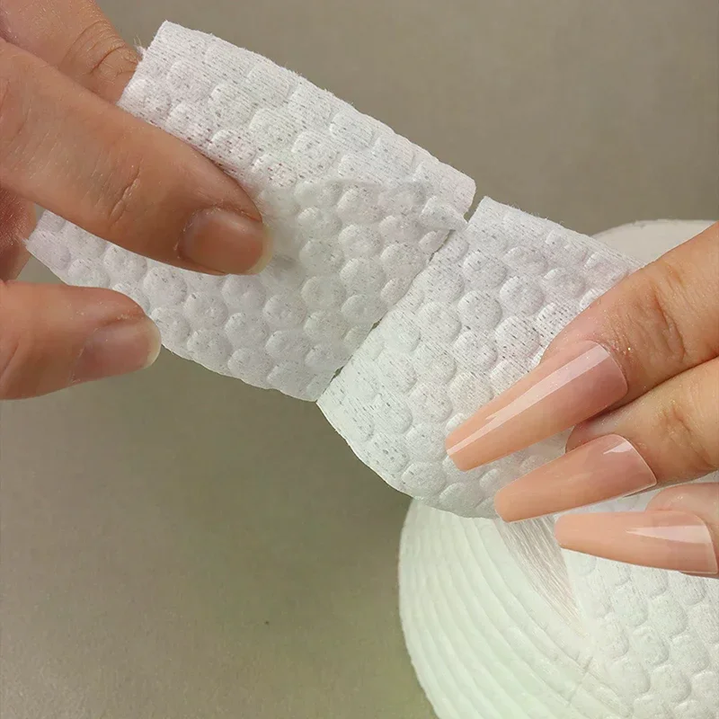 500/1000 قطعة لفة المهنية خالية من الوبر مسمار الفن هلام مزيل طلاء الأظافر لوحة قطن مسمار مسح مستحضرات التجميل تنظيف مسمار مسح القطن #4