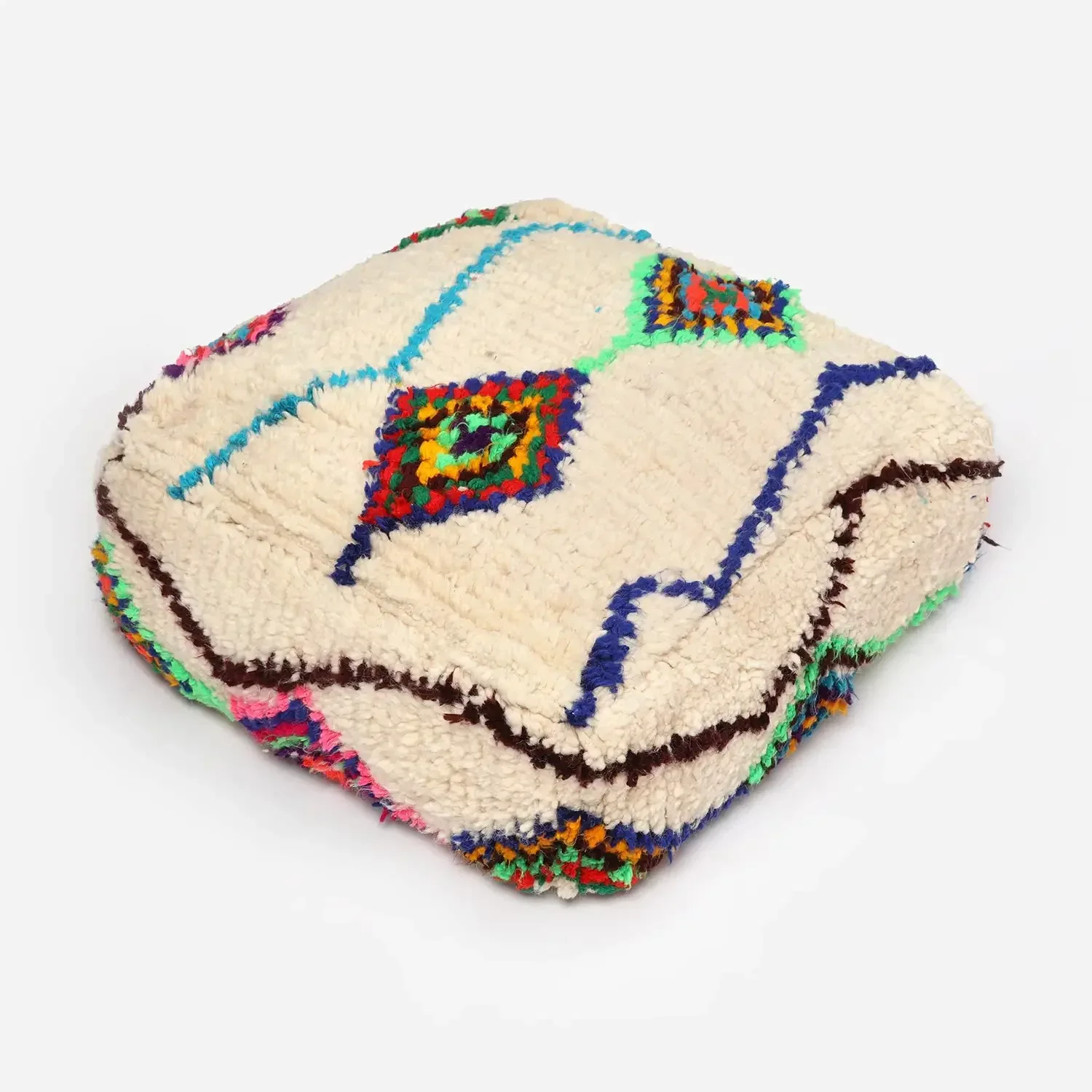 Wool art seat pier Morocco imported handmade cotton seat cushion futon bay window mat floor mat
