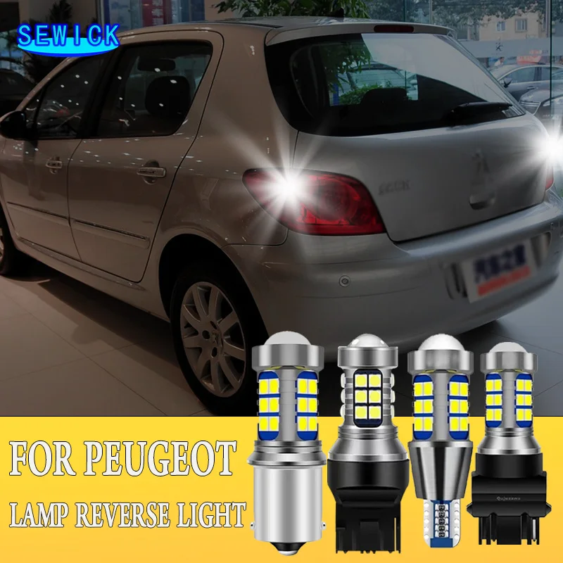 

2pcs P21W LED Reverse Light Bulb Back Up Lamp 1156 7506 BA15S For Peugeot 307 206 207 208 308 3008 5008 107 106 407 2008 4008 T9