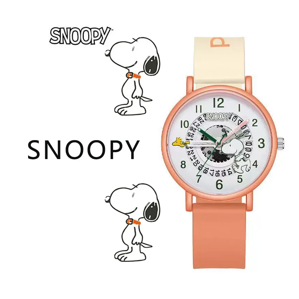 Snoopy children Watches Cartoon Cute Children's Wristwatch Quartz Watch Girls Fashion Students' Clock Watch Gift