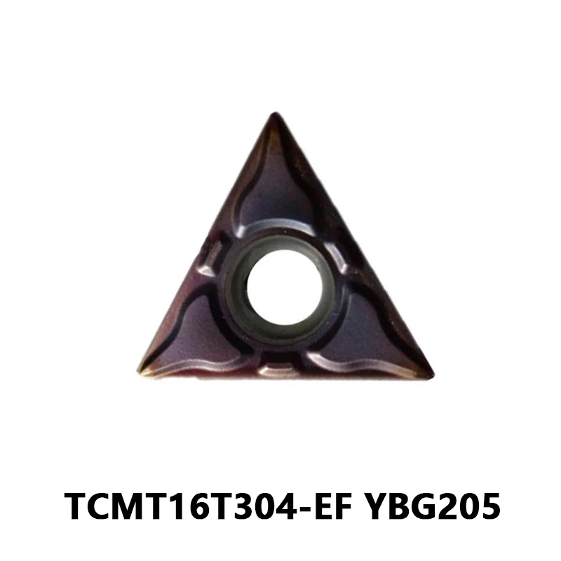 

TCMT16T304 TCMT TCMT16 CNC Треугольные вставки TCMT16T304-EF YBG205 для токарного станка из нержавеющей стали токарный режущий инструмент