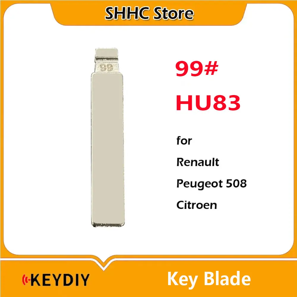 

10PCS 99# HU83 KD Car Key Blade HU83 Folding Remote Key Blank for Renault Peugeot 508 Citroen for Xhorse Keydiy JMD