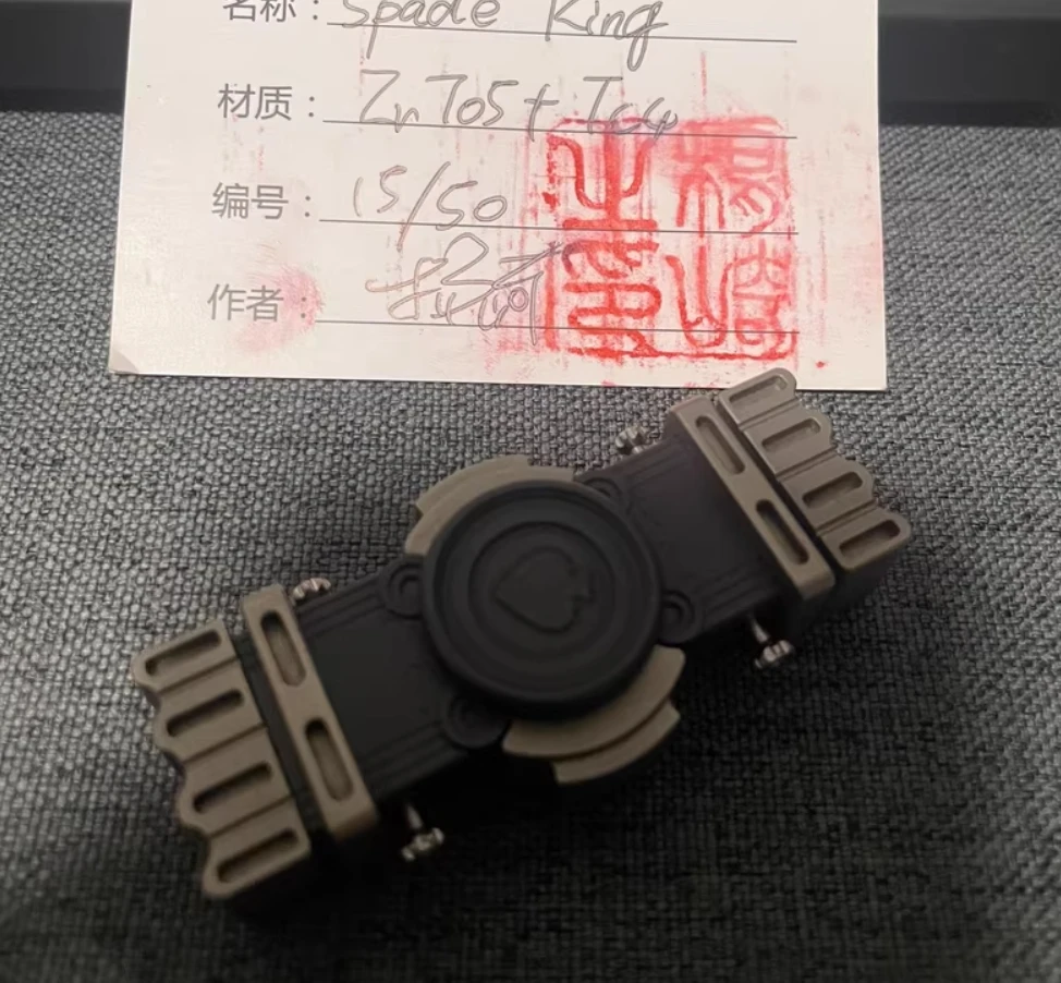 中古 EDC ブラックミラー ジルコニウム チタン オールド K 指先ジャイロスコープ 減圧おもちゃ