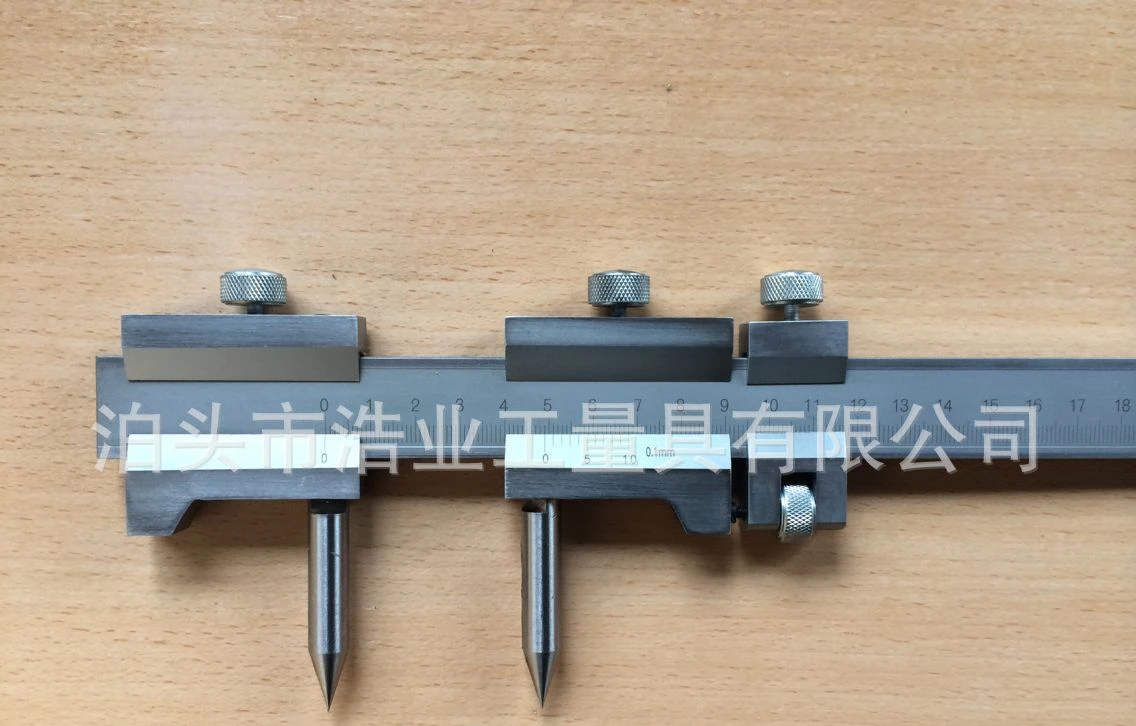 

Double needle scribing caliper 0-300 Circle planning line vernier caliper 0-500 Center distance caliper 0-1000