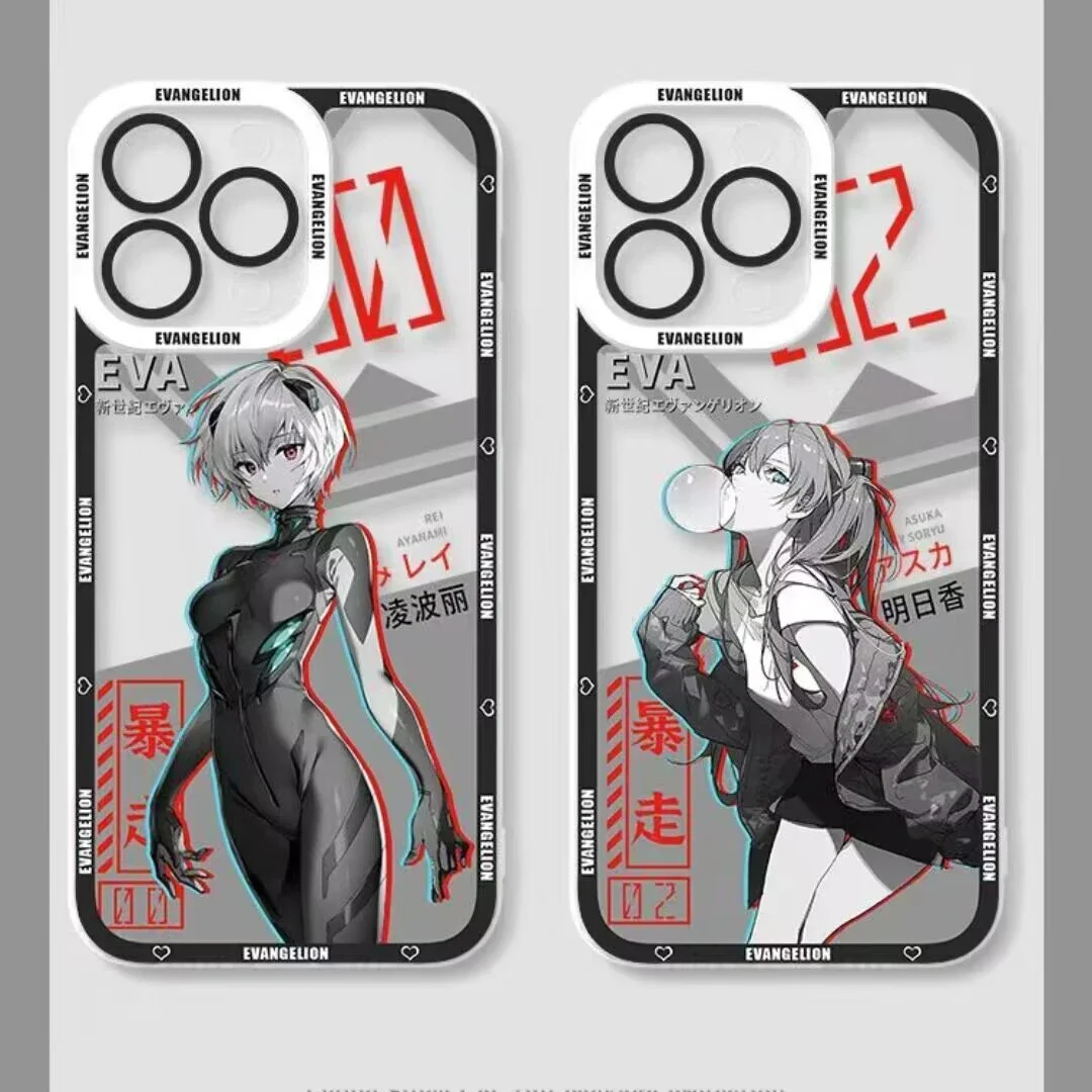Anime Ikari Shinji Fighter EVA-01 Girl Clear Case For Samsung Galaxy A56 A36 A06 A55 A35 S25 S24 S23 S22 Note 20 Ultra Plus S24 - náhled 6