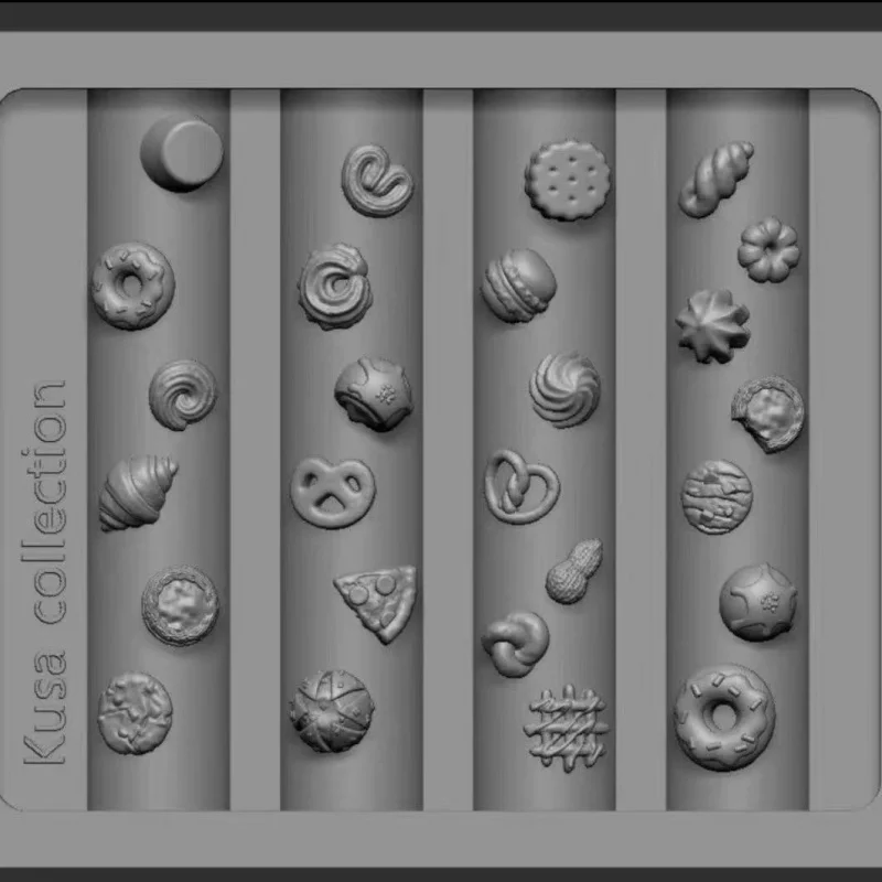 1 szt. Forma do pieczenia chleba i deserów Złota Rybka Lilia Guzik Forma Akrylowa 3D do Paznokci DIY Silikonowe Szablony do Paznokci Forma do Paznokci
