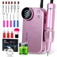 35000RPM Professional Portable Electric Nail Drill Display Nail Grinder for Acrylic Gel Polish Nail Art Tools
