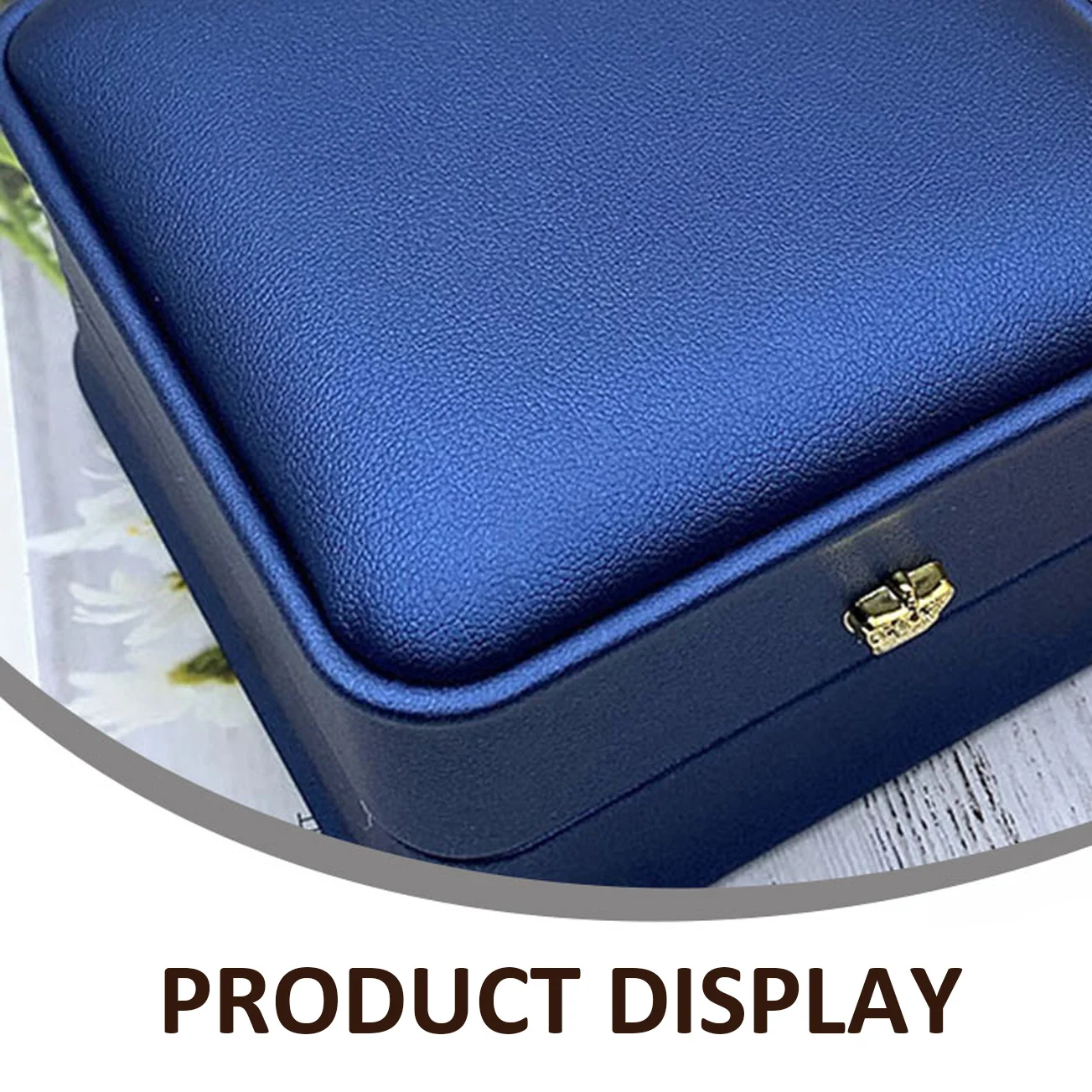 

Gift Box Jewelry Packaging for Boxes Ring Necklace Case PU Storage High-grade Holder Packing