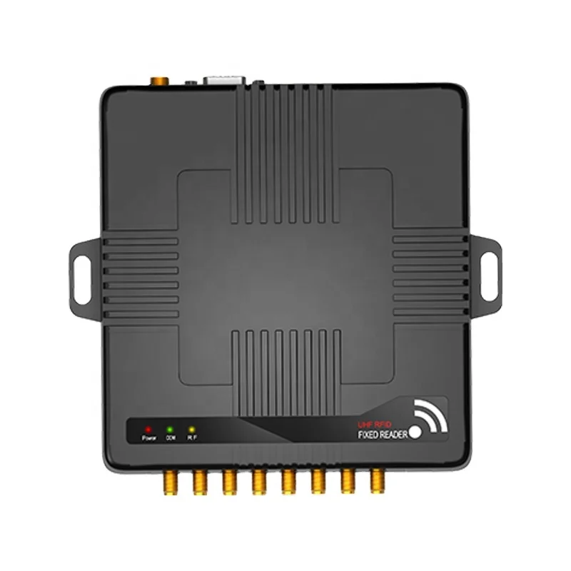 Vanch 8 UHF RFID Fixed Reader VF-787P RJ45 RS232 RS485 RFID Reader ISO18000-6C/6B 8 Port UHF RFID Fixed Reader