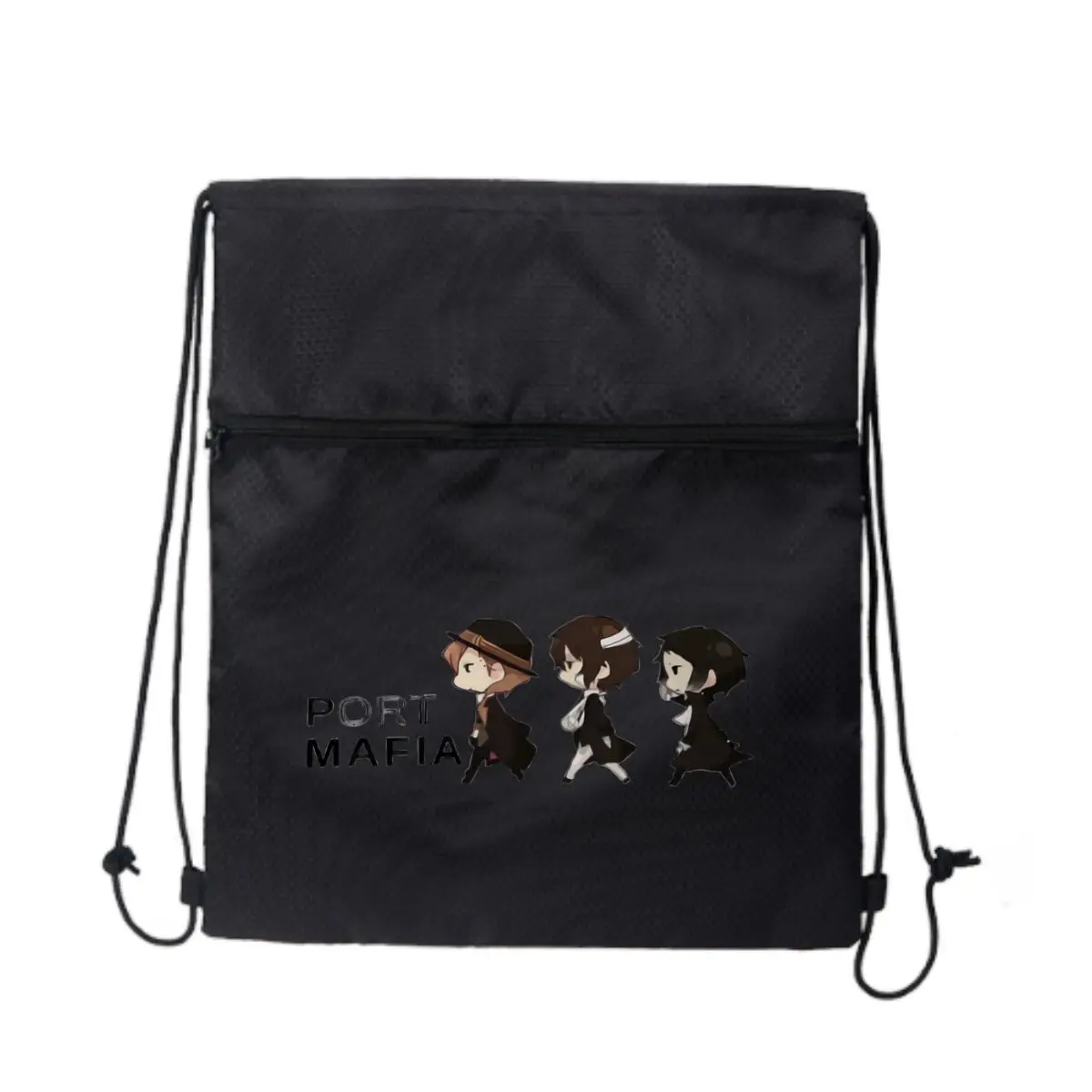 

Port Mafia Design Art Стильная спортивная сумка на молнии на шнурке: спортивный дизайн для любителей фитнеса