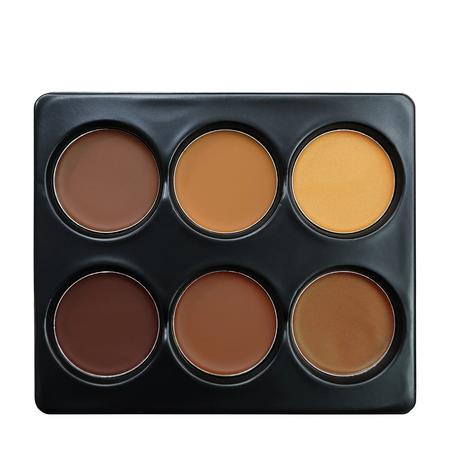 Paleta de crema de contorno de 6 colores, base correctora de larga duración, cobertura para manchas, crea un brillo Natural perfecto, aspecto 3D