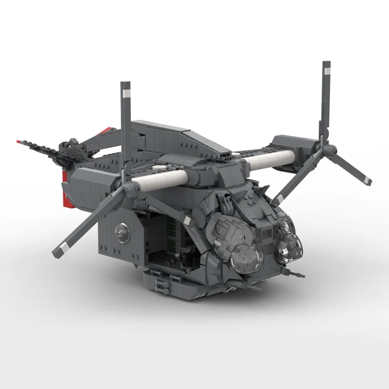 

Popular Games Model MOC Building Bricks Dual-Rotor Transport Aircraft Modular Technology Gift Holiday Assemble Children Toy Suit