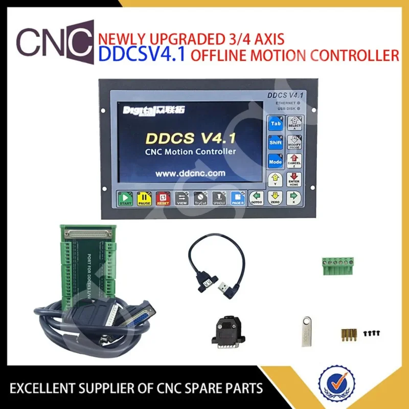 CNC motion control system DDCSV4.1 /DDCSV3.1 upgrade engraving machine 3/4-axis controller, support G code and standard handwhee