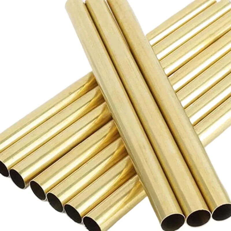 Outer Diameter 1-7.5mm Round Brass Tube Brass Alloy Pipe Straight Finish Draw Precise Small Outer Diameter Length 300-500mm