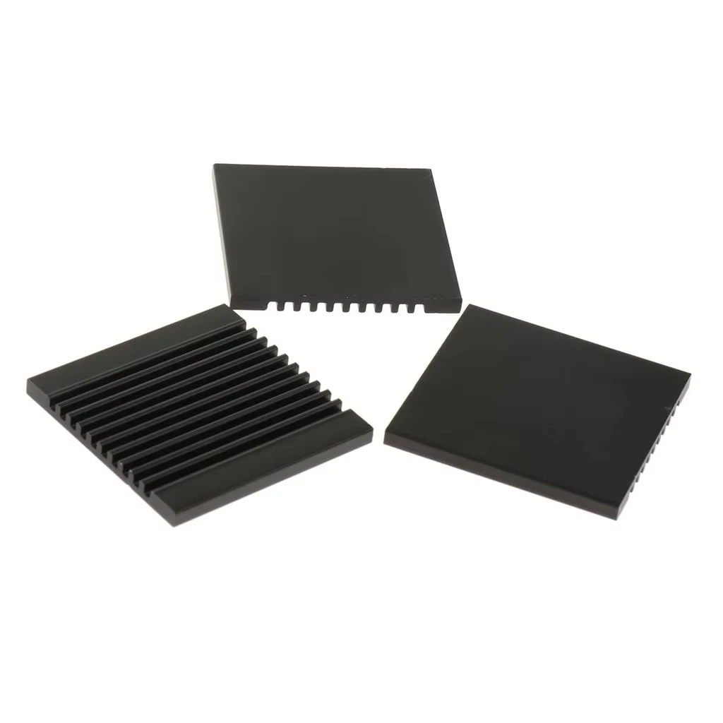 

Aluminum Alloy Ultra-thin Heatsink 37×37×3mm, Electronic Chip & PCB Cooling Aluminum Block