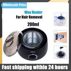 200ml Hard Wax Bean / Wax Heater Heating Wax Machine Hair Removal Paraffin Heater Depilatory Epilator Wax-melt Pot For Wax Bean