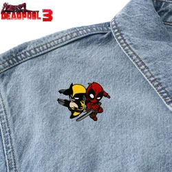 1/9Pcs Marvel Deadpool & Wolverine Anime Cartoon Brooch Creative Cute Enamel Pin Metal Badge Clothing Backpack Accessories