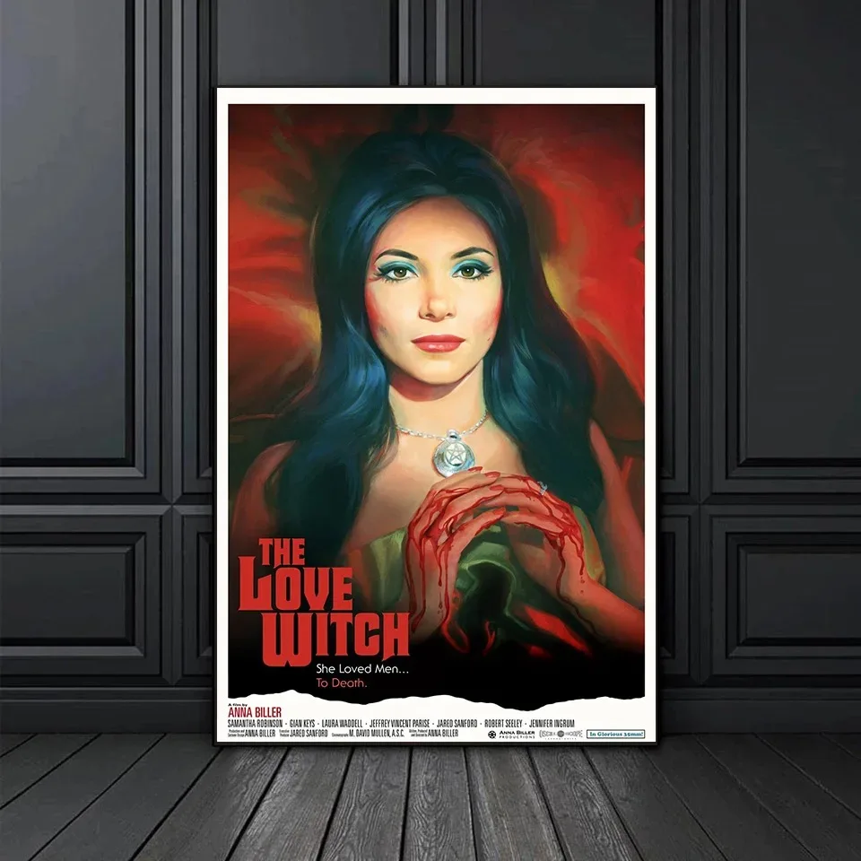 Classic Horror Romantic Movie The Love Witch Retro Anna Biller Cult Film Poster Wall Art Pictures Canvas Painting Home Decor