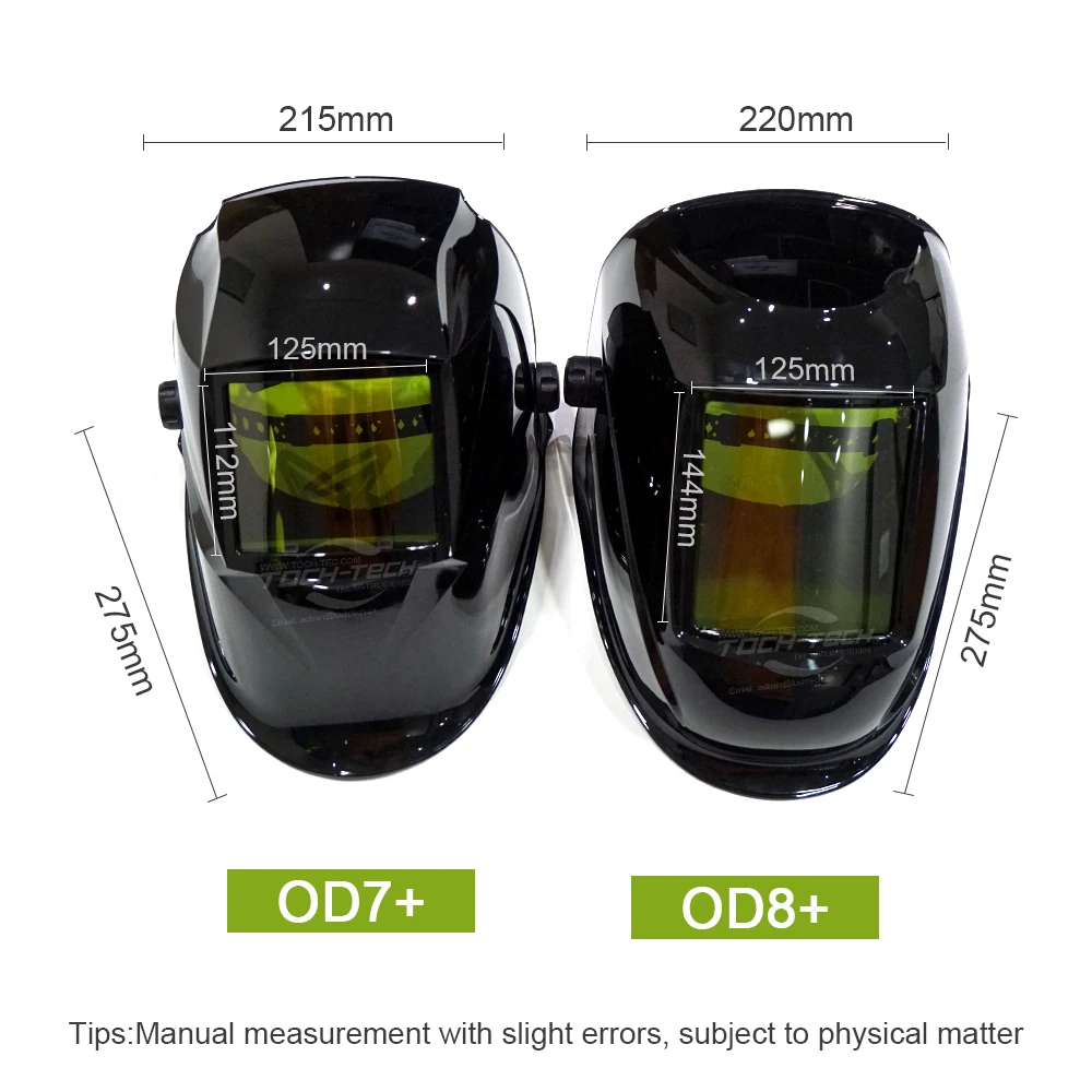 TOCH-TECH 1064nm OD8+ 900~1100nm do spawarki hełm ochronny hełm spawalniczy laserowy