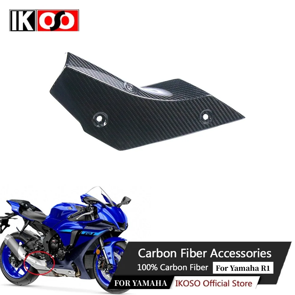 

For YAMAHA R1 R1M 2015 2016 2017 2018 Motorcycle Exhaust Pipe Anti Scalding Protective Cover 100% Full Carbon Fiber Fairing Kit