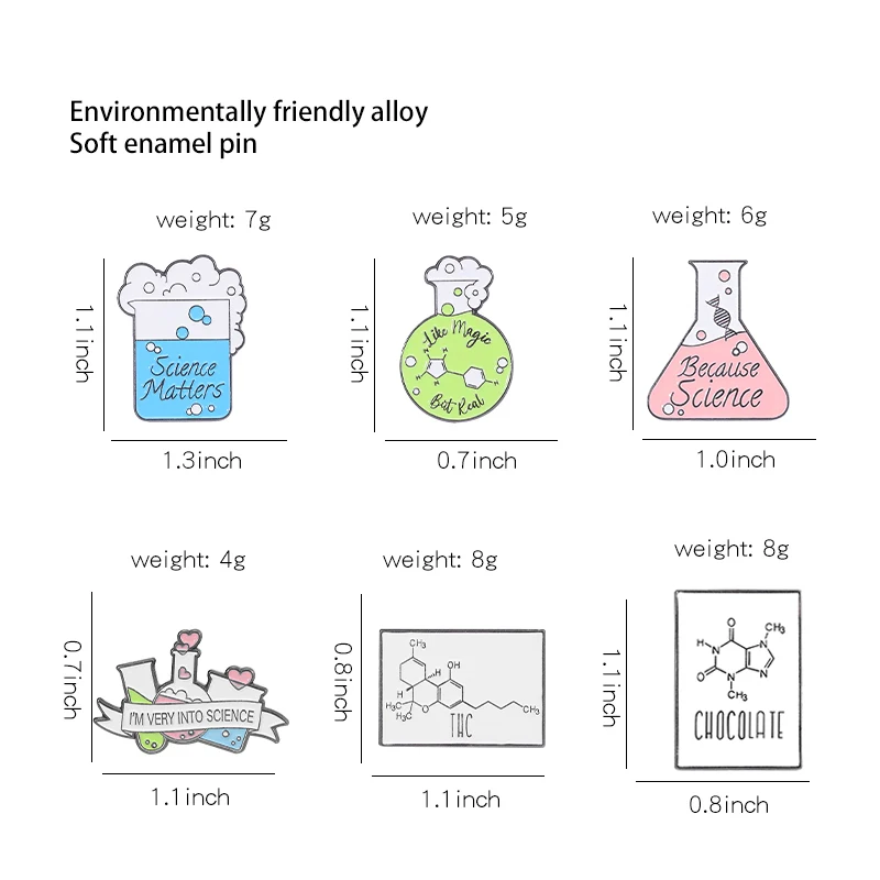 Научные эмалированные заколки, молекулярные броши на заказ, такие как волшебные, но настоящие значки на лацканах, ученые, ювелирные изделия, подарок для друзей, я очень заинтересован