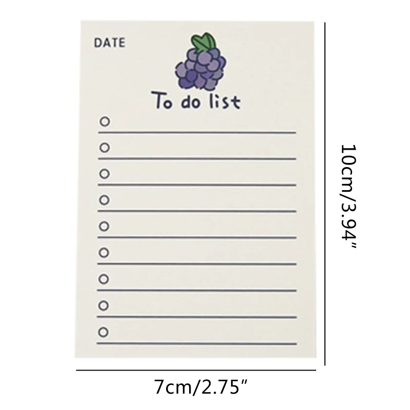 Message Note Pad, To Do List Memo Writing Pads, Scarpbook Papelaria, Material de Escritório para Estudante, Notepad, 50 Sheets