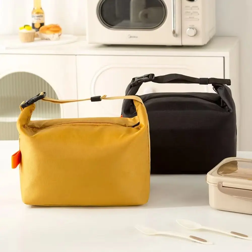 

Thickened Aluminum Foil Aluminum Foil Insulated Lunch Bag Handheld Design Simple Style Large Capacity Lunch Pack