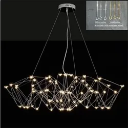 Mantianxing pendant lamp Modern simple living room lamp Designer creative light cube lamp Restaurant firefly LED pendant lamp