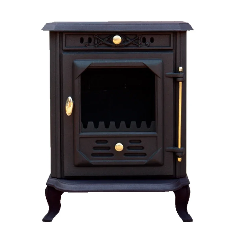 Traditional Style Cast Iron Indoor Stove Wood Burning Stove With Oven