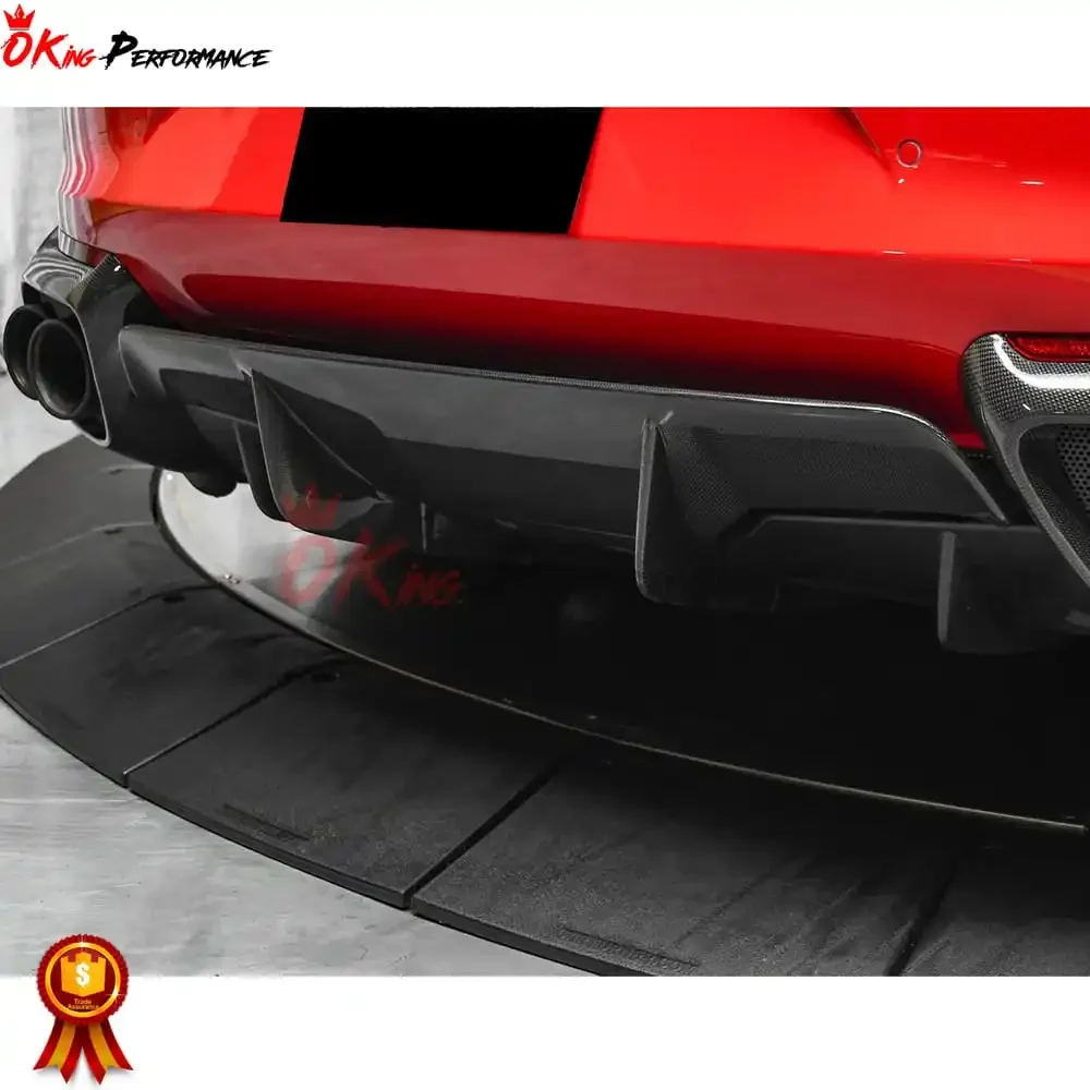 Dry Carbon Fiber Rear Bumper Spoiler For Ferrari 812 Superfast GTS Wing 2017-2023