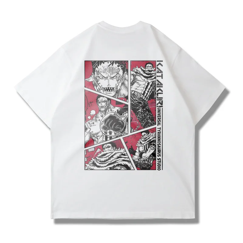 Japanese Anime ONE PIECE ONE PIECE Short-sleeved T-shirt Summer Loose Tide