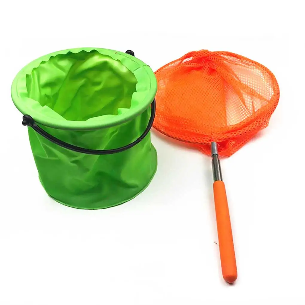 Fishing Catching Net Barrels Fish Bucket Fishnet Toys Color Random