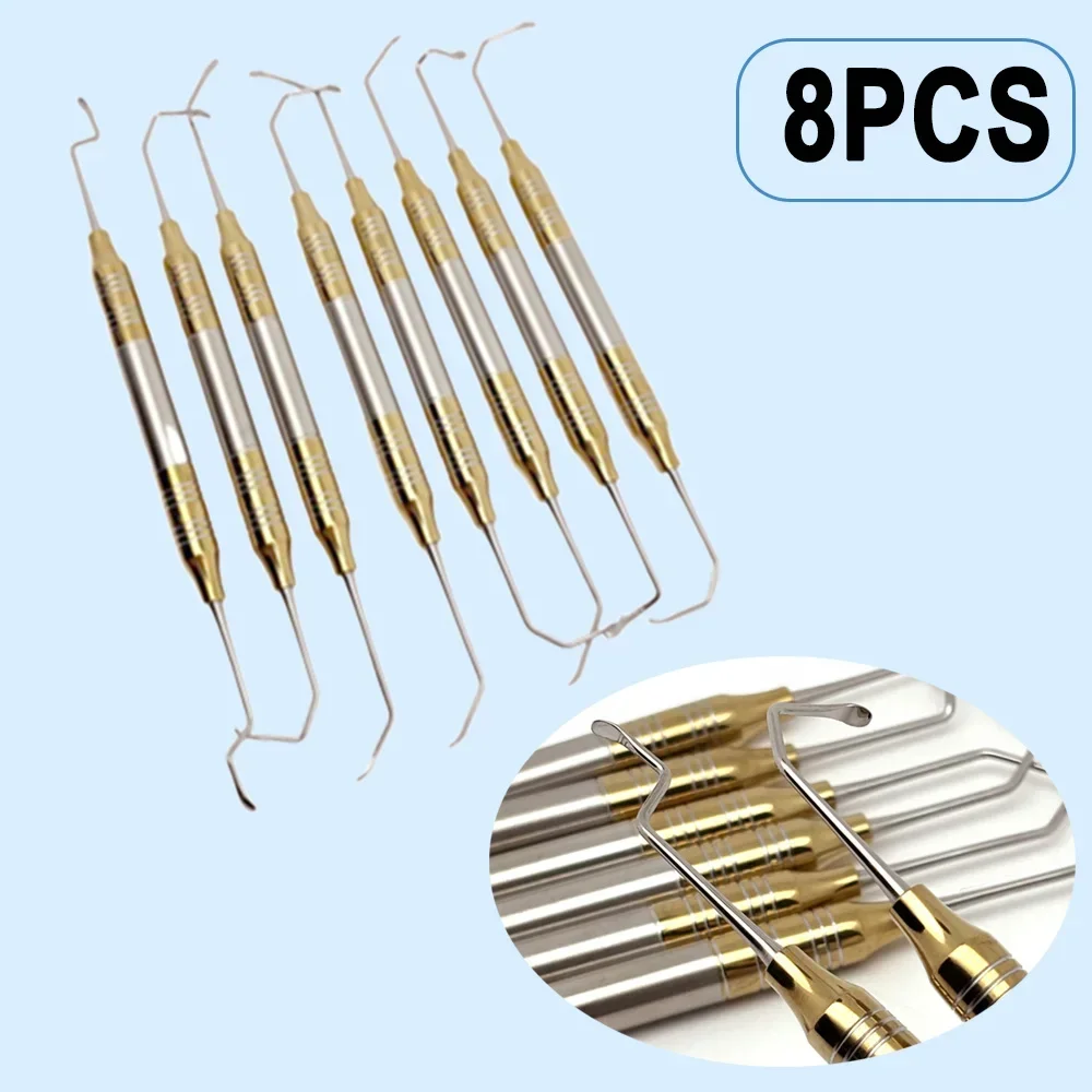 8Pcs Dental Maxillary Sinus Lifting Elevator tool Dental Implant Periosteal Separator External Sinus Lifting Instrument