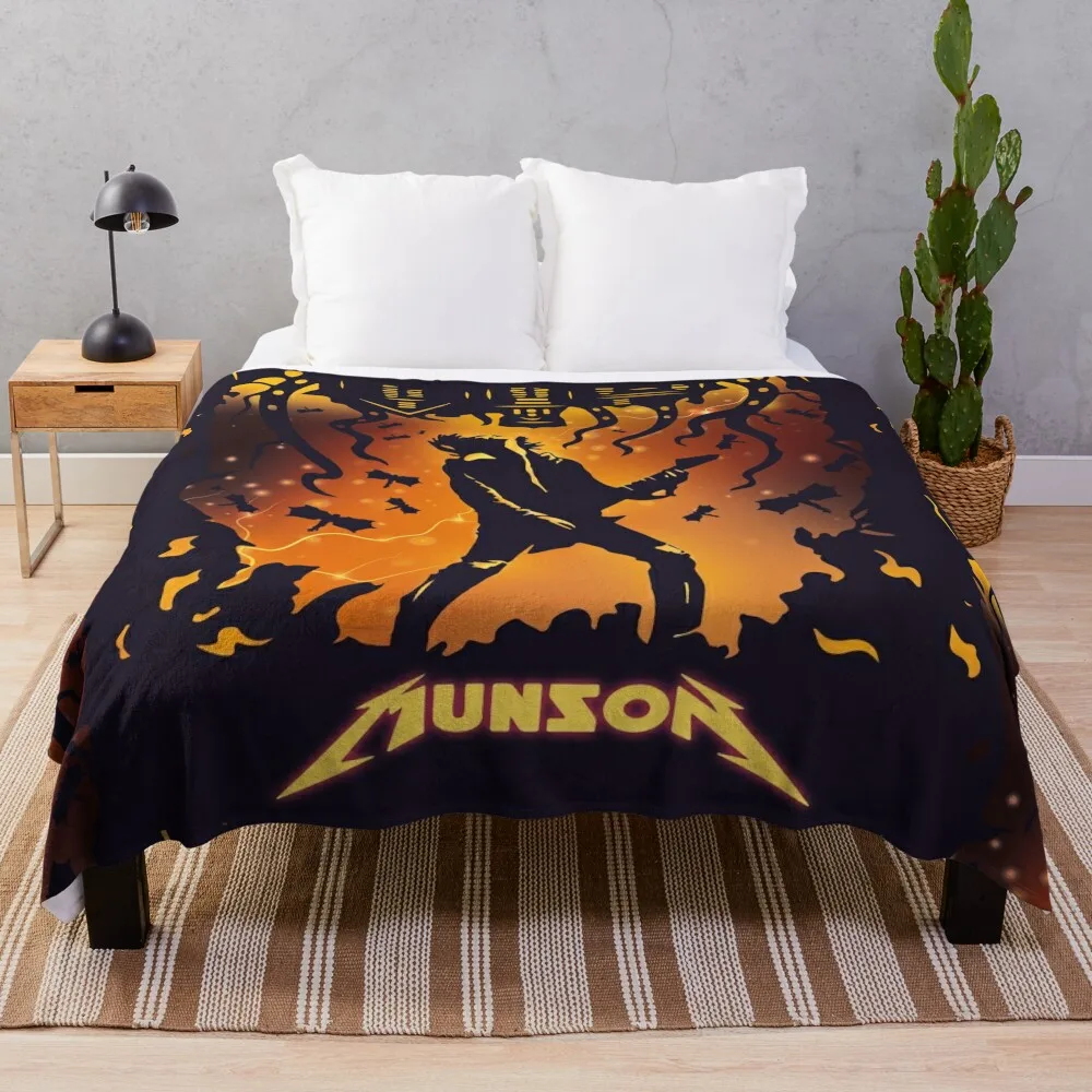 Eddie Munson Throw Blanket Stuffeds cosplay anime Flannels Blankets