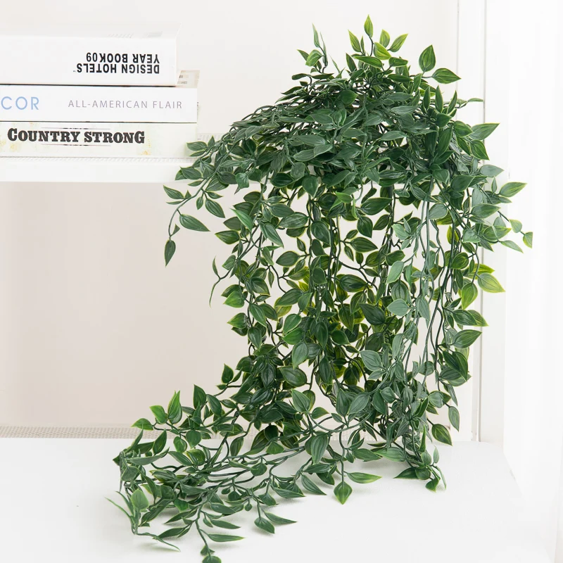 نبات اللبلاب الاصطناعي البلاستيك الأخضر يترك الزفاف السنة الجديدة عيد الميلاد ديكور المنزل في الهواء الطلق حديقة DIY بها بنفسك غرفة المعيشة الجدار الشنق #3