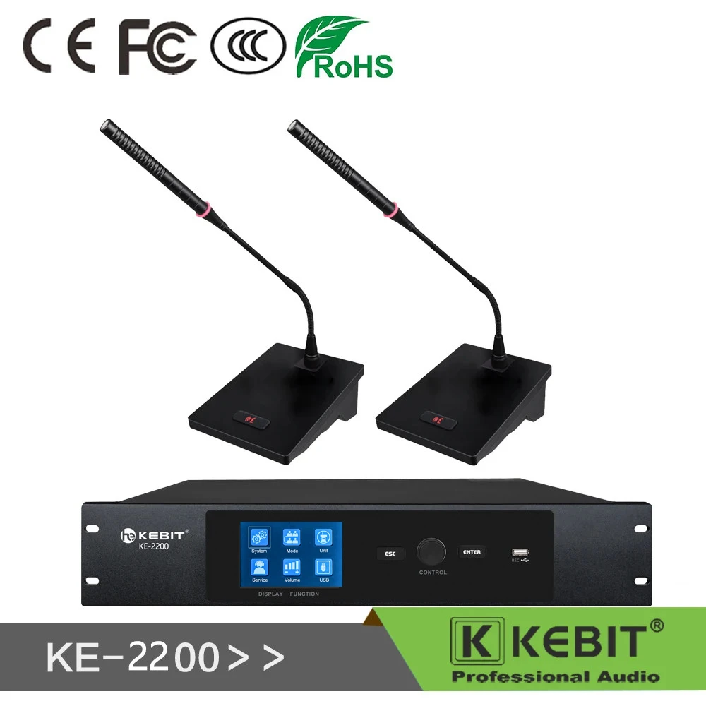 

KE-2200 Professional Gooseneck Microphone System Conference with data RJ45 cable