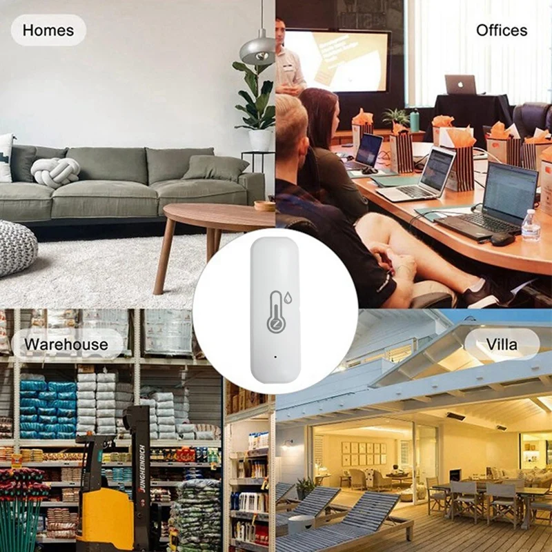 Tuya Zigbee Smart Temperature Humidity Sensor for Home Automation Remote Monitor
