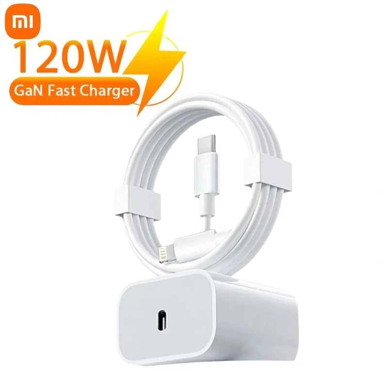 Xiaomi 120W PD USB Charger Fast Charging QC3.0 USB C Type C Mobile Phone Charger For IPhone Huawei Samsung Xiaomi Quick Charge