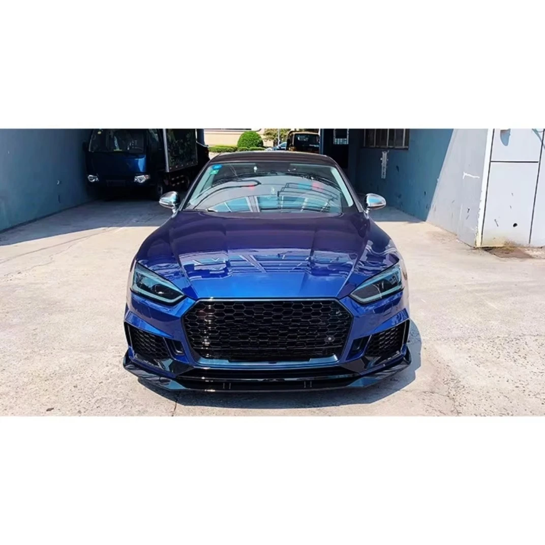 

STLF Car Bumpers for AUDIs A5 2017-2019 Upgrade to RS5 Style Body Kit Include PP Bumper Front Rear Lip Side Skirt ABS Grille