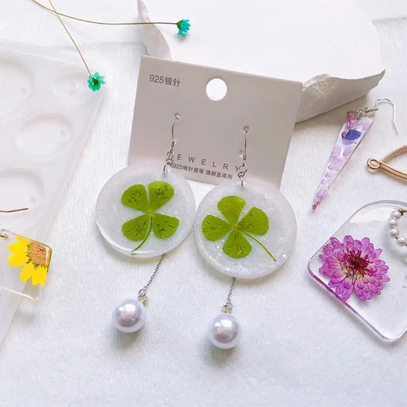 R3MC Geometric Irregular Earrings Pendant Resin Mold Eardrops Silicone Moulds DIY Silicone Resin Ornament Beginner Tools