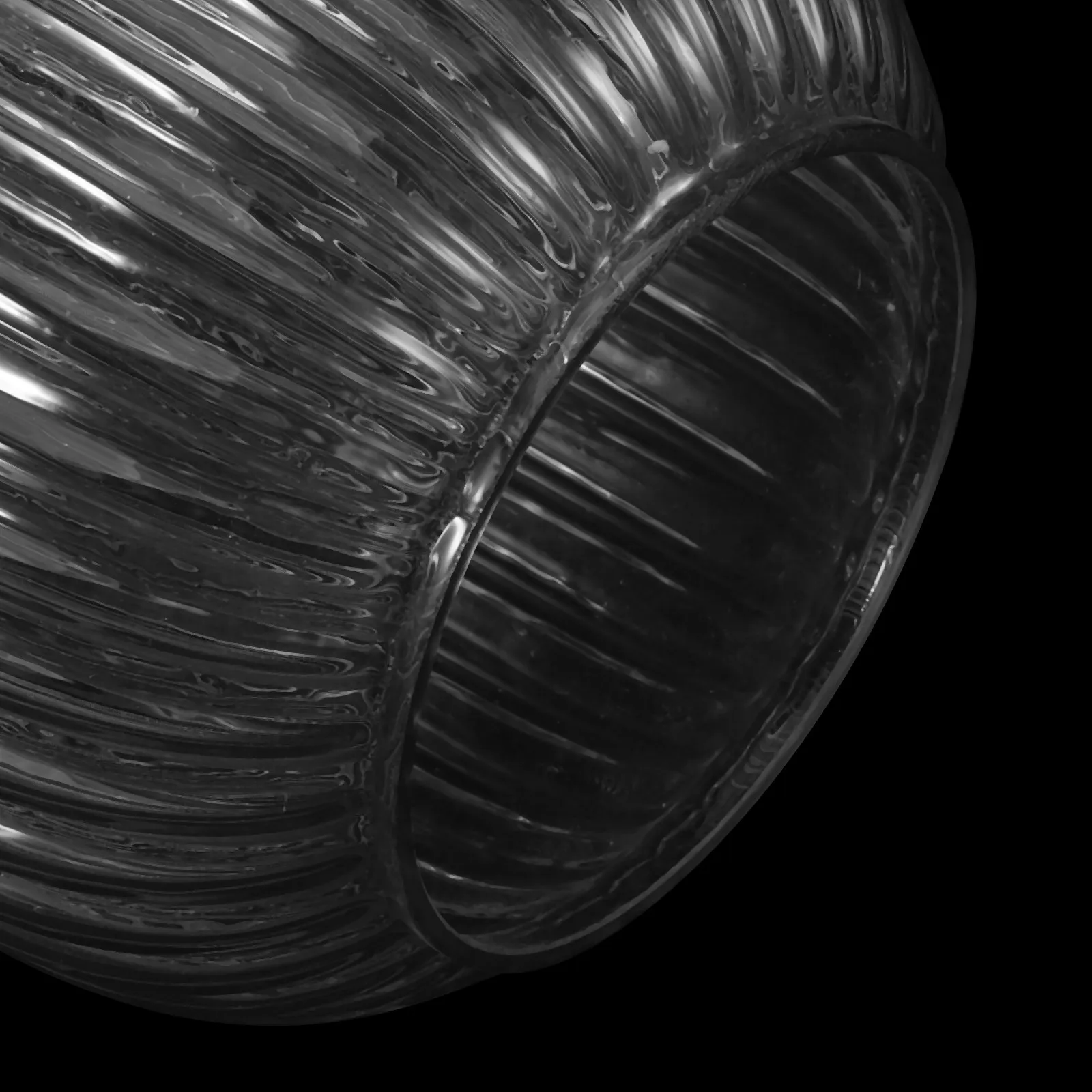 E27 Vintage Ribbed Glass Pendant Lampshade Clear Transparent Lantern Shade for Ceiling Light Fixture Dining Room Kitchen Cafe