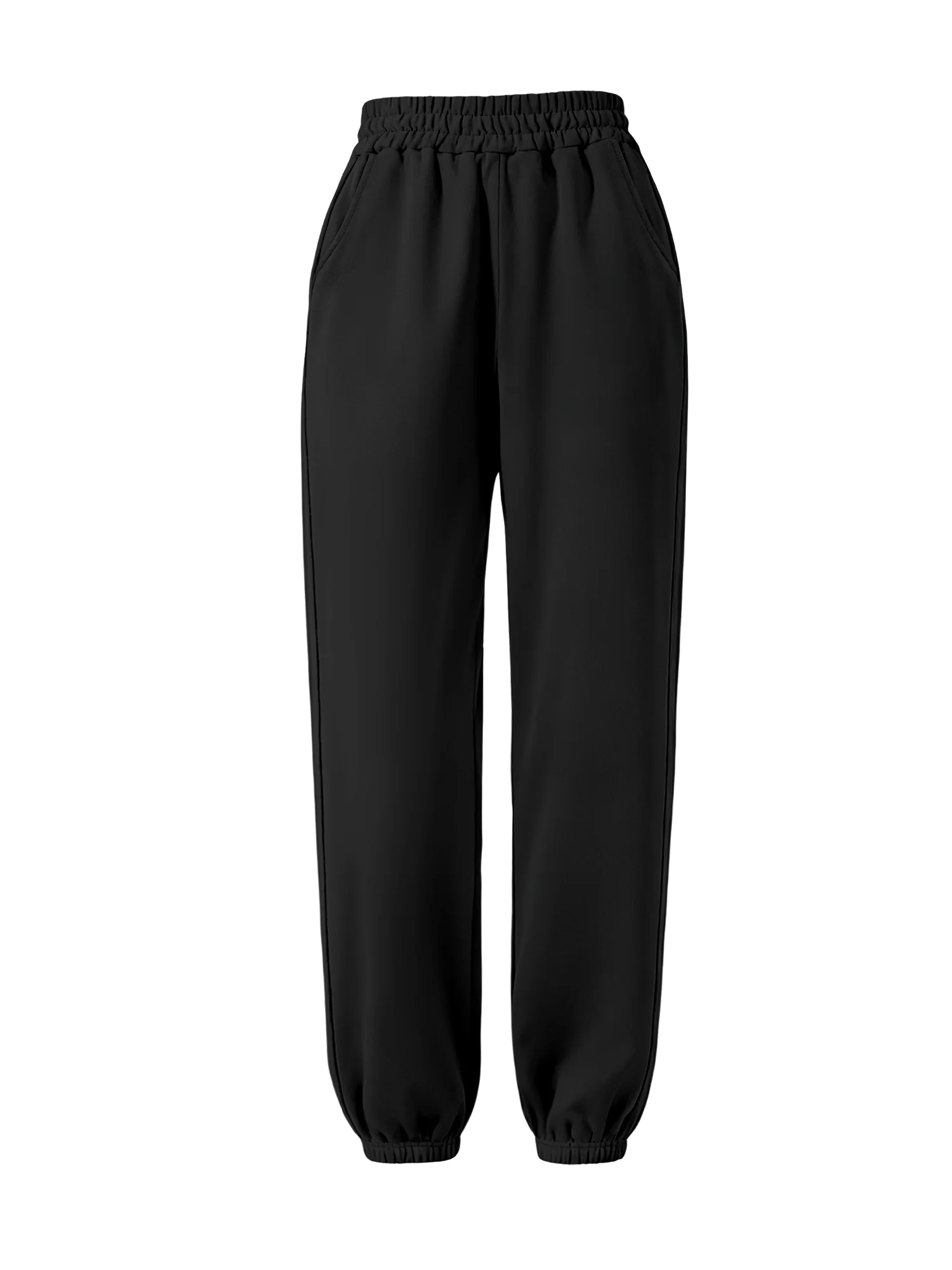 

Новинка 2025 года, женские мешковатые брюки для бега с высокой талией, свободные повседневные спортивные штаны с завязками (черный/серый/светло-синий)