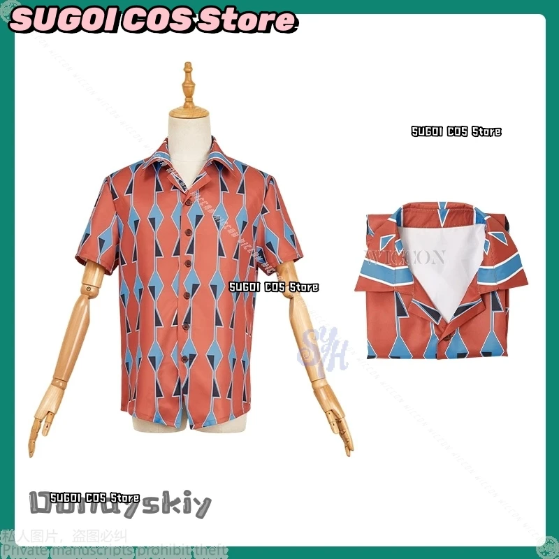 Yoichi Nagumo تأثيري ساكاموتو أيام أنيمي زي{SUGOI COS} قميص برتقالي خمر أنماط هندسية الباروكات هالوين عيد الميلاد كوس